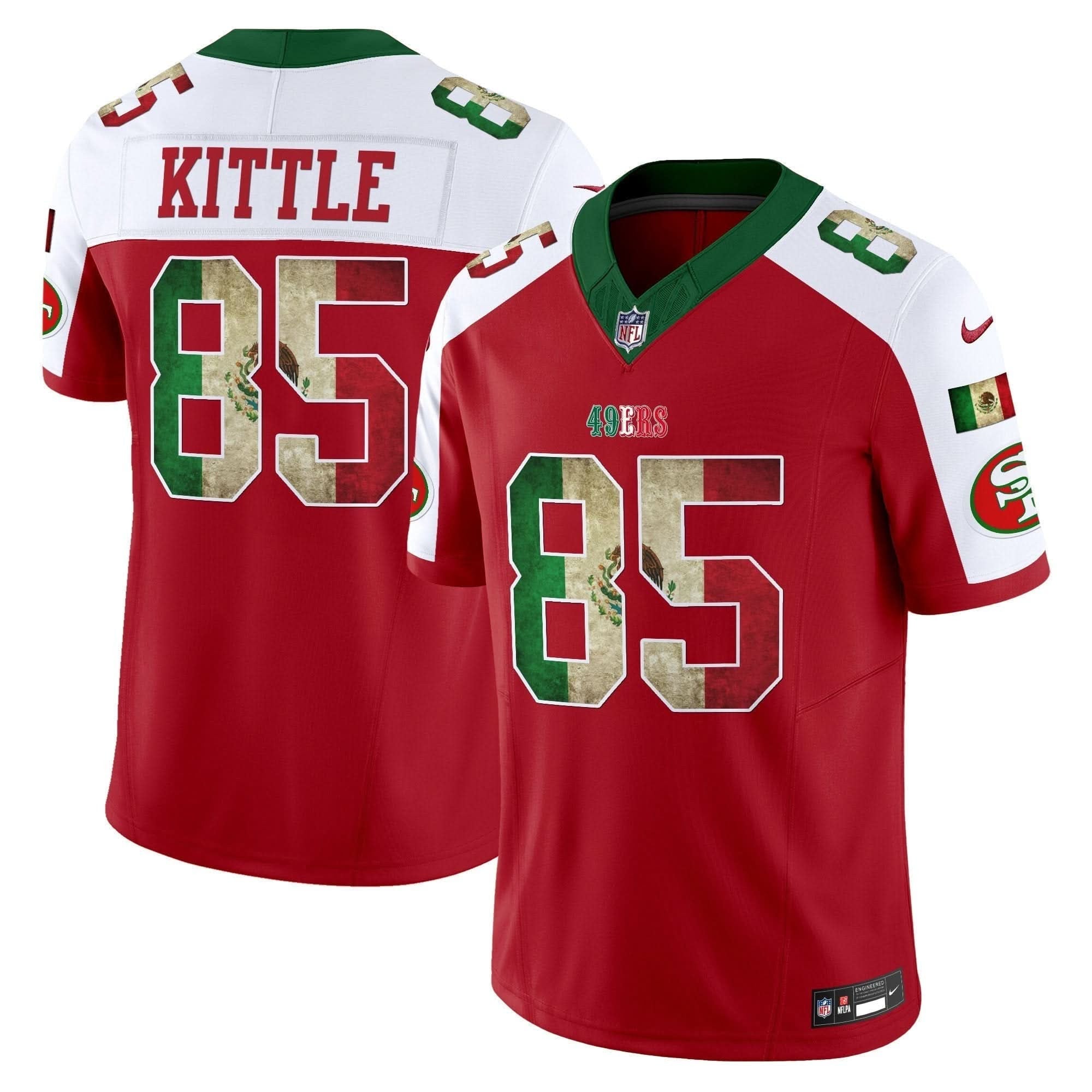 49ers Mexico Vapor Limited Jersey V4 - All Stitched